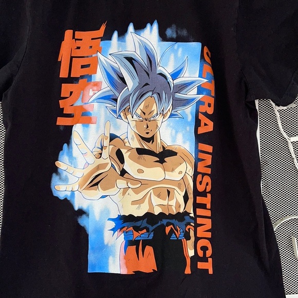 Dragon Ball Z Goku Logo Graphic Print Short Sleeve T-Shirt Black Men's. - Picture 2 of 3